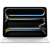 Apple Magic Keyboard för 11" iPad Pro (M4) - tangentbord och skydd, vit (MWR03)