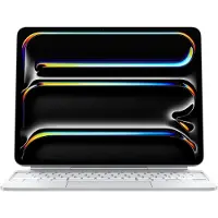 Apple Magic Keyboard - Tangentbord och foliefodral - med pekdyna - bakgrundsbelyst - Smart connector - svensk - vit
