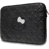 Hello Kitty Zip PU Quilted Bows-fodral för 14" bärbar dator - svart