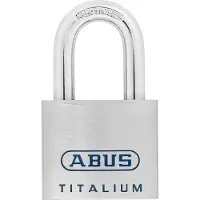 ABUS 96TI/60 KD, Konventionellt hänglås, Tangentlås, Olika låsning, Gjuten aluminium, Gjuten aluminium, Härdat stål