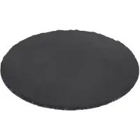Kesper 38112, Skifferplatta, Svart, Rund, 35,5 cm, 7 mm, 1 styck