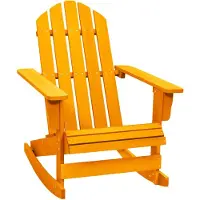 vidaXL Gungstol adirondack massivt granträ orange
