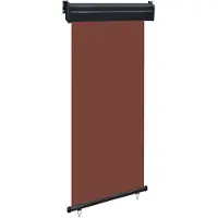 vidaXL Balkongmarkis 105x250 cm brun