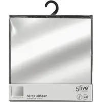 Atmosphera set 4 dekorativa speglar, dekorspeglar för vägg, spegel utan ram, hängande/ självhäftande 4 st 30x30 cm