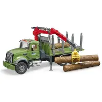 Lastenlelut MACK Granite Timber truck with 3 trunks, 4 År, ABS synthetics, Multifärg