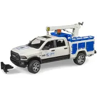BRUDER Dodge Ram 2500 Service truck with rotating beacon light toy