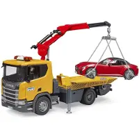 BRUDER Scania Super 560R lastbil med Roadster Färdig modell Nyttofordon modell