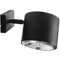 Aldex Spotlight till vägg Bot, svart, rörlig Bot , dimbar, Svart, Vardagsrum / matsal, Metall, Spotlight