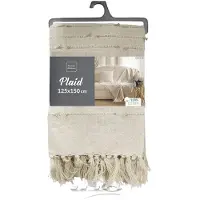 Douceur D`Interieur Douceur d’Interieur pläd PLED krämig – golden sunset – 125x150
