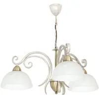 Luminex Ljuskrona Flora , dimbar, Mässing / guld, Vardagsrum / matsal, Glas, Lantlig / rustik, Ljuskronor