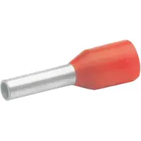 Klauke 47925 Ändhylsa 35 mm² Delisolerad Röd 50 st