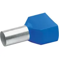 Klauke 87714 Dubbla ändhylsor 16 mm² Delisolerad Blå 100 st