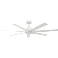 Lucci air takfläkt med ljus Atlanta vit 142 cm tyst Atlanta, dimbar, Vitt / opal, Vardagsrum / matsal, Syntetmaterial, Modern