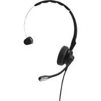 Jabra BIZ 2400 II Over Ear-hörlurar Sladd Mono Svart Brusreducering för mikrofon, Brusreducering Telefon