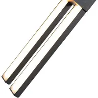 QAZQA Modern utomhusvägglampa svart inkl LED 2-ljus IP54 - Jamal