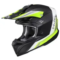HJC i50 Flux MC3HSF Crosshjälm Matt/Svart/Gul/Vit 2XL Unisex sort