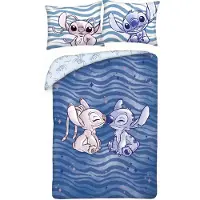 Halantex SP. z.o.o. Lilo & Stitch Stitch Och Påslakanset Änglavågor/ 140x200 Cm 70x90 Cm