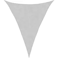 vidaXL Solsegel ljusgrå 5x6x6 m 100% polyesteroxford
