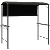 vidaXL Paviljong med tak 220x110x200 cm antracit