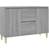 vidaXL Skåp, Grå Sonoma Ek, 101x35x70 cm, Träbaserat Material