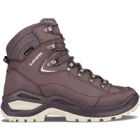 Lowa - Vandringsskor dam - Renegade Evo GTX Mid Ws Brown Rose/Panna för Unisex - Storlek 36,5 - Bordeaux