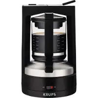 Krups T8 KM468910 - Kaffemaskin - 14 koppar - svart/rostfritt stål