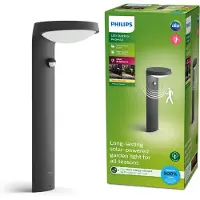 Philips TYLA solar laddningsterminal, energiklass A, rörelsedetektor, upp till 250 lm, IP44 - antracit