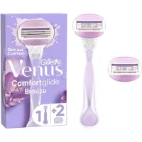 Gillette Venus Comfort Glide Breeze Shaving System With 2 Heads