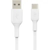 Belkin BoostCharge - USB-kabel - USB-C (hane) till USB (hane) - 2 m - vit