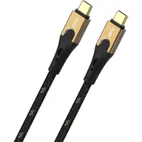 OEHLBACH USB-kabel USB 3.2 Gen2 USB-C-kontakt, USB-C-kontakt 2.00 m Svart/Guld D1C9532