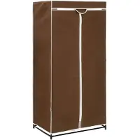 vidaXL Garderob brun 75x50x160 cm