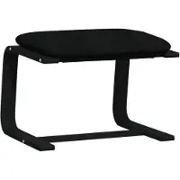 vidaXL Fotpall svart 51x41x40 cm tyg