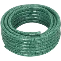 vidaXL Trädgårdsslang med kopplingar grön 0,5" 10 m PVC