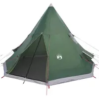 vidaXL Tipi-tält 4 personer grön vattentätt