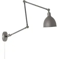 By Rydens Vägglampa , Bazar, Grå, Vardagsrum, Metall, Skandinavisk