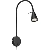 Briloner LED vägglampa Tusa, Svart, Sovrum, Metall, Modern, LED-vägglampa, vägglampa inomhus