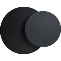 Emibig Vägglampa Circle LIGHTING, dimbar, Svart, Vardagsrum / matsal, Metall, Modern, Vägglampa, vägglampa inomhus