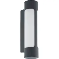 Eglo LED utomhus vägglampa Tonego, Svart, Metall, Modern, LED-vägglampa utomhus