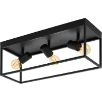 Eglo SILENTINA taklampa 3xE27 svart