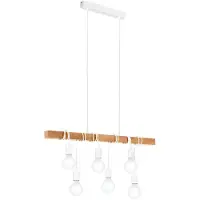 Eglo TOWNSHEND långbord 6L vit/trä