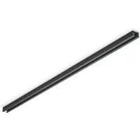 TRIO Lighting dUOline 2-fas strömskena, svart matt, 100cm DUOline, Svart, Arbetsrum / kontor, Metall, Skensystem