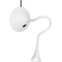 TRIO Leuchten LED skrivbordslampa Viper, Vitt / opal, Vardagsrum / matsal, Syntetmaterial, Modern, LED-bordslampa