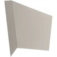 Mantra-Iluminacion Vägglampa Asimetric, dimbar, Vitt / opal, Vardagsrum / matsal, Metall, Modern, Vägglampa, vägglampa inomhus