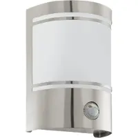 Eglo Utomhus vägglampa med rörelsesensor Cerno, Förkromad / silver, Rostfritt stål, Modern