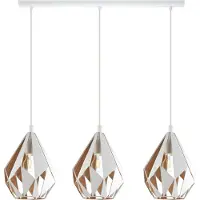 Eglo CARLTON 1 långbord 3L E27 vit/guld