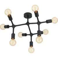 Eglo Taklampa Bocadella, dimbar, Svart, Vardagsrum / matsal, Metall, Taklampa
