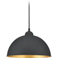 TRIO Lighting Jimmy hänglampa för DUOline, svart-guld, E27 DUOline Jimmy, dimbar, Svart, Vardagsrum / matsal, Metall, Modern, Skensystem