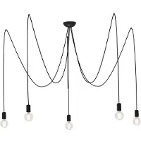 Euluna Hänglampa Spider Nowodvorski Lighting, dimbar, Svart, Vardagsrum / matsal, Modern, Pendellampa
