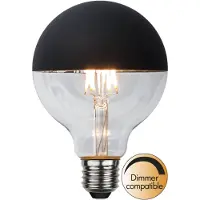 Star Trading LED lampa E27 dimbar | G95 top coated black | 2600K | 2.8W (26W) []