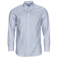Selected Skjortor med lÄnga Àrmar ETHAN MICRO MOTIF SLIM FIT man - BlÄ - EU L